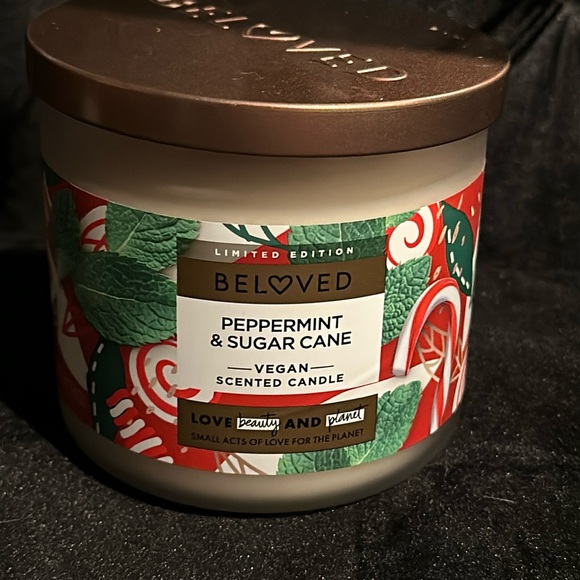 Peppermint sugar cane candle - Picture 1 of 4